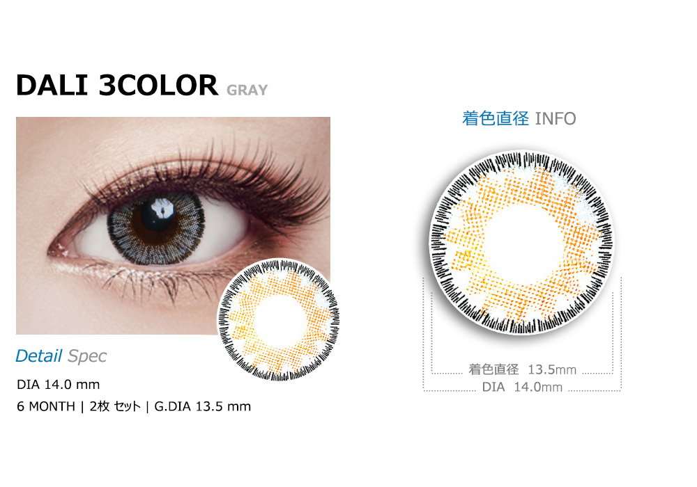 [6-Month] Dali 3Color Gray (2pcs)