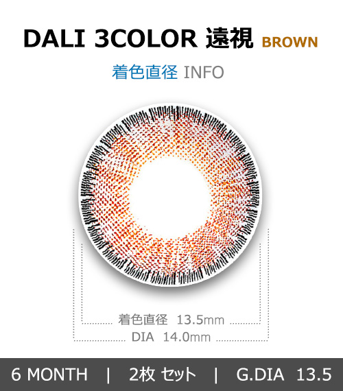 [Hyperopia/6-Month] Dali 3-Color Brown (2pcs)4