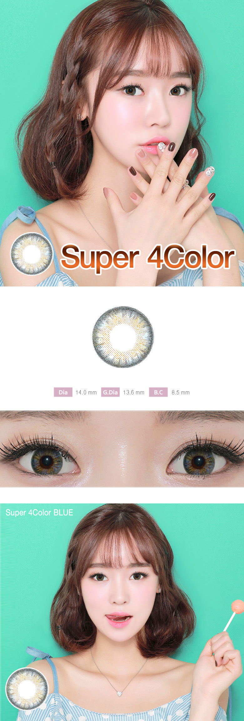 [6-Month] Super 4Color Blue (2pcs)