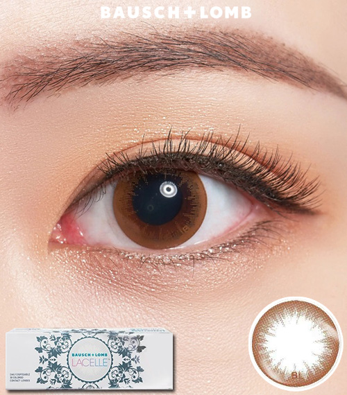 [1-Day] BAUSCH&LOMB LACELLE Crystal Brown (30pcs)
