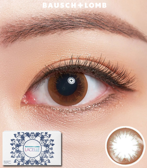 [1-Month] BAUSCH&LOMB LACELLE Crystal Brown (6pcs)