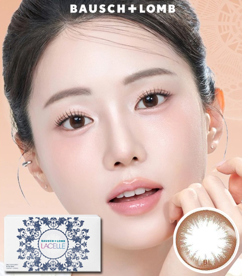 [1-Month] BAUSCH&LOMB LACELLE Crystal Brown (6pcs)2
