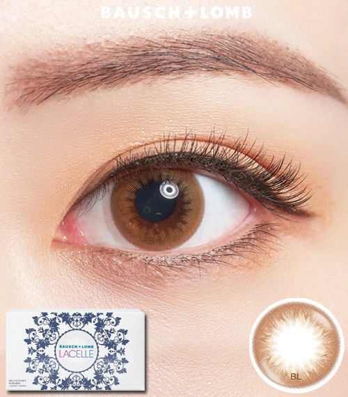 [1-Month] BAUSCH&LOMB LACELLE Mellow Brown (6pcs)