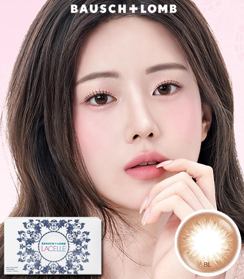 [1-Month] BAUSCH&LOMB LACELLE Mellow Brown (6pcs)2