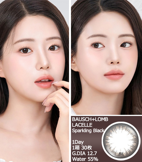 [1-Day] BAUSCH&LOMB LACELLE Sparkling Black (30pcs)3
