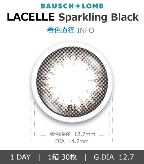 [1-Day] BAUSCH&LOMB LACELLE Sparkling Black (30pcs)4