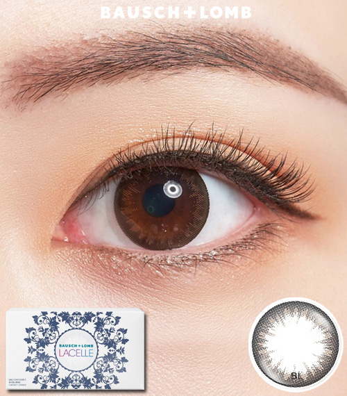 [1-Month] BAUSCH&LOMB LACELLE Sparkling Black (6pcs)1