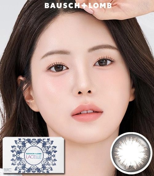 [1-Month] BAUSCH&LOMB LACELLE Sparkling Black (6pcs)2