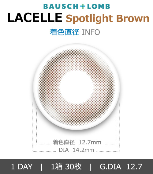 [1-Day] BAUSCH&LOMB LACELLE Spotlight Brown (30pcs)4