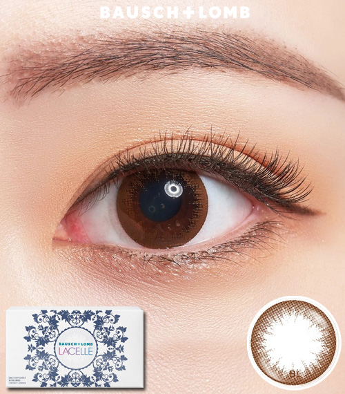 [1-Month] BAUSCH&LOMB LACELLE Twinkle Brown (6pcs)