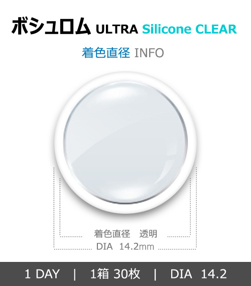 [1-Day] BAUSCH&LOMB ULTRA Clear Silicone (30pcs)4