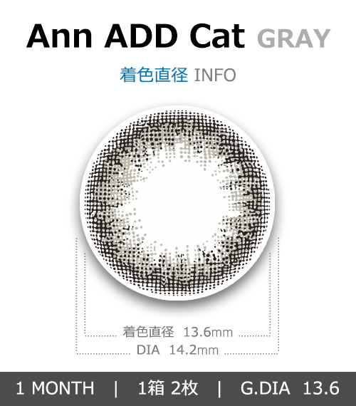 [1-Month] Ann ADD Cat Gray (2pcs)4
