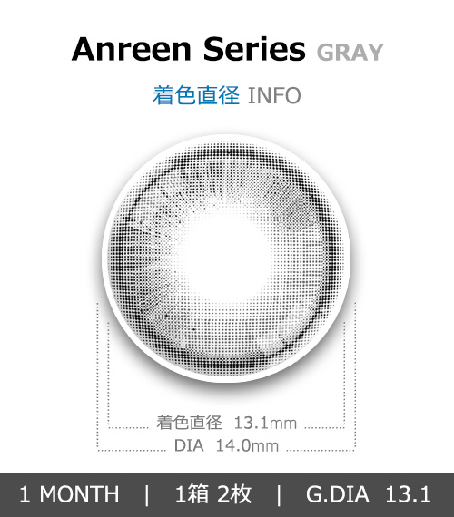 [1-Month] Anreen Series Ash Gray (2pcs)4
