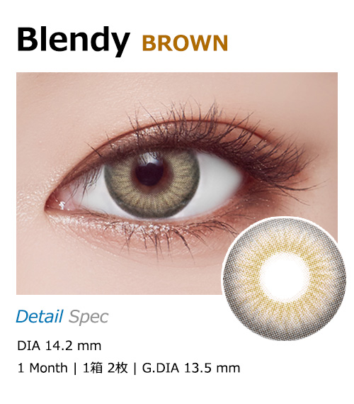[1-Month] Blendy Silicone Brown (2pcs)