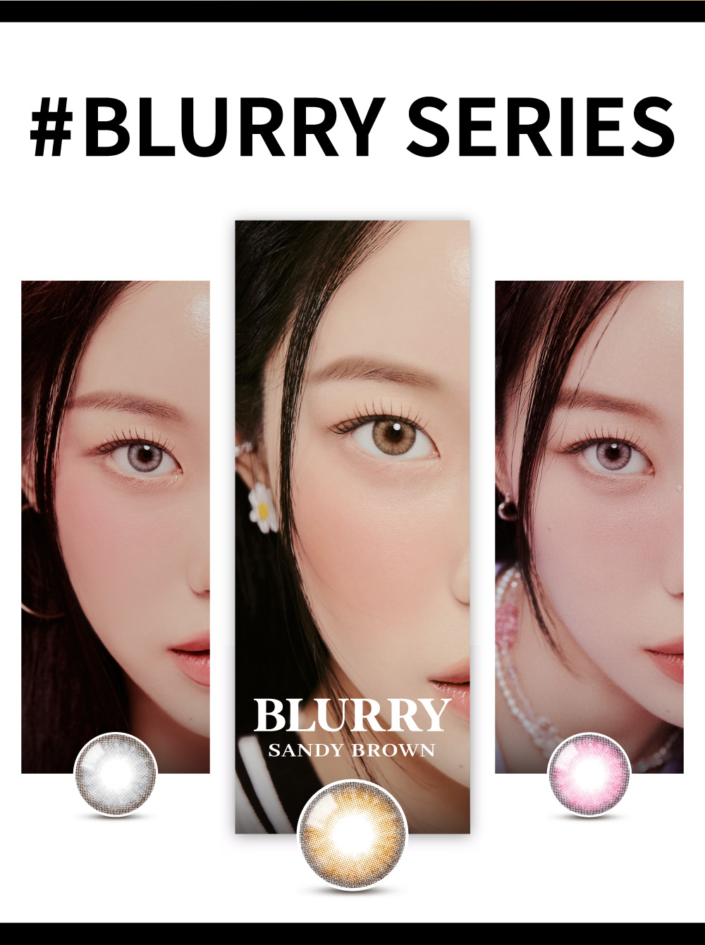 [1-Month] Blurry Sandy Brown (2pcs)