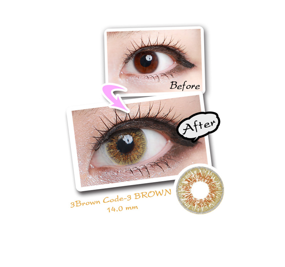 [1-Month] Code-3 Brown (2pcs)