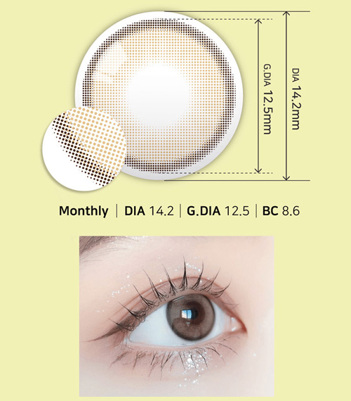 [1-Month] Day Ring Brown (2pcs)2