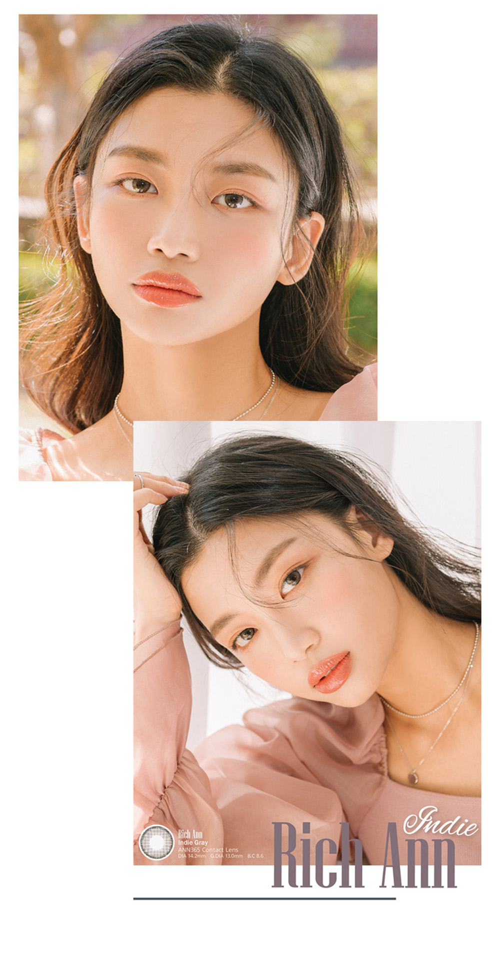 [1-Day] Rich Ann Indie Gray (6pcs)