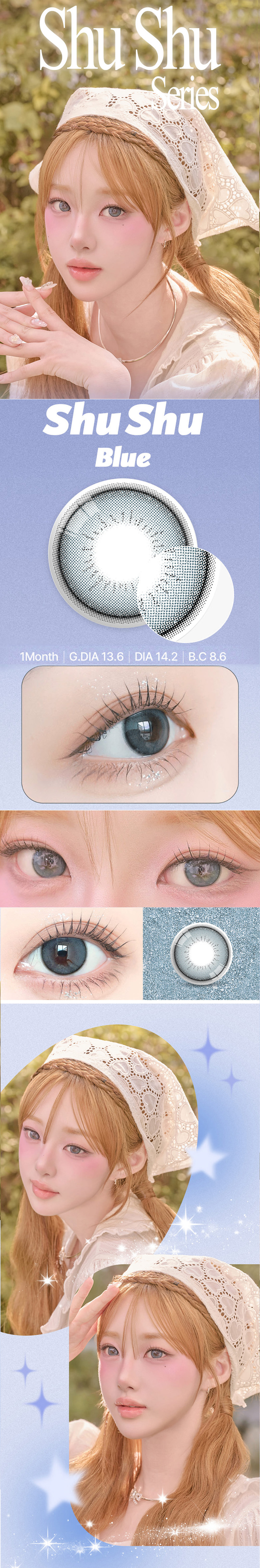 [1-Month] ShuShu Blue (2pcs)