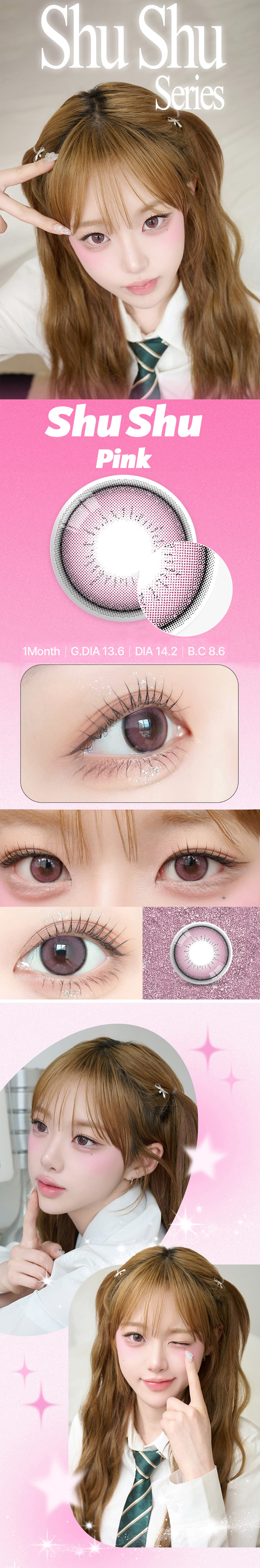 [1-Month] ShuShu Pink (2pcs)