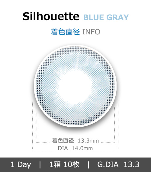 [1-Day] Silhouette2 Blue Gray (10pcs)4