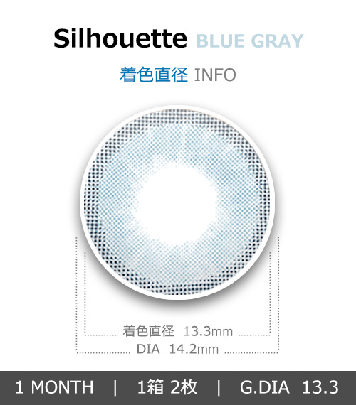 [1-Month] Silhouette2 Blue Gray (2pcs)4