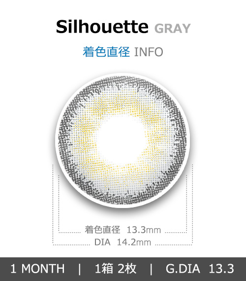 [1-Month] Silhouette Gray (2pcs)4