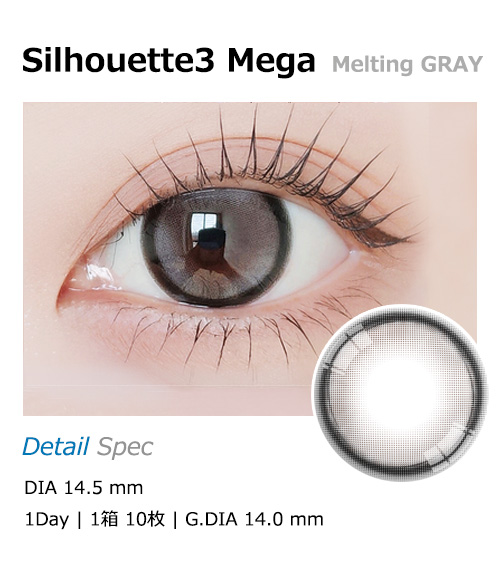 [1-Day] Silhouette3 Mega Melting GRAY (10pcs)1