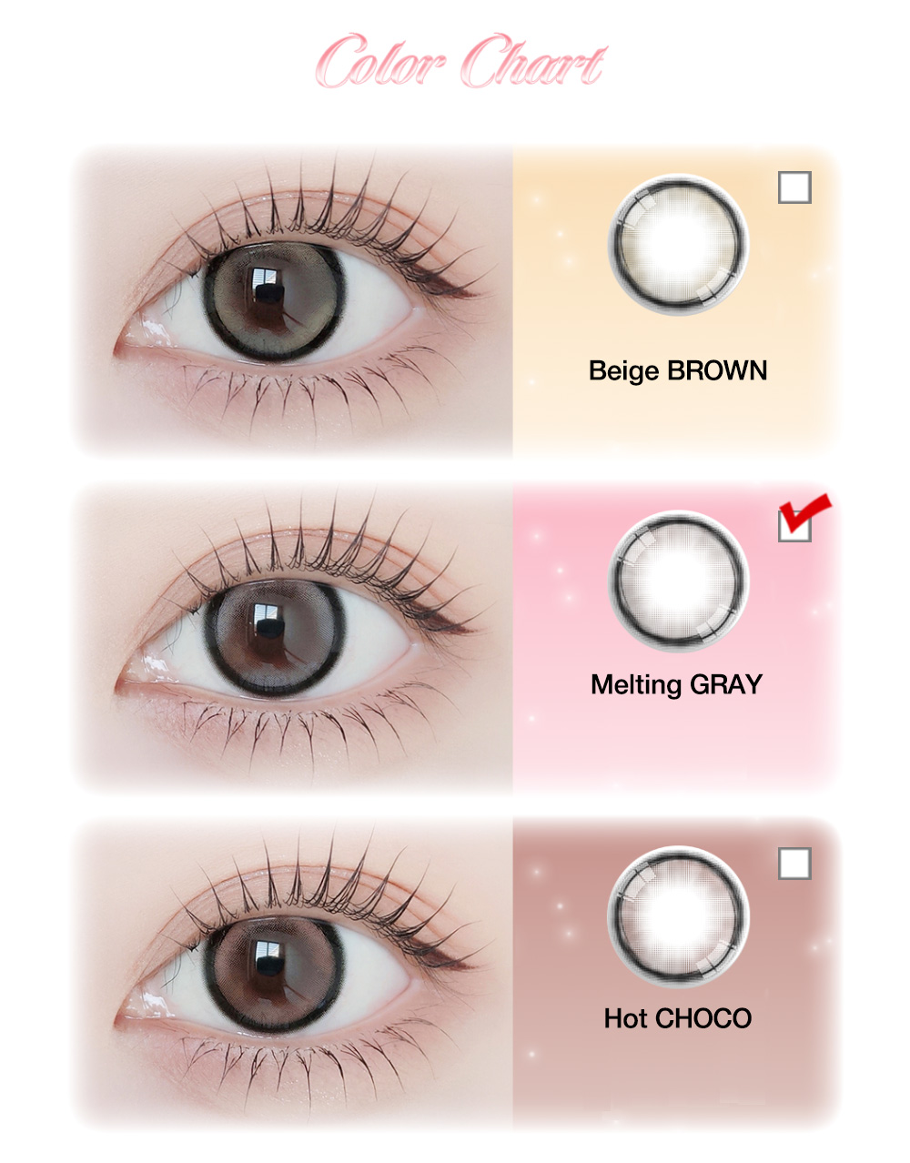 [1-Month] Silhouette3 Melting Gray (2pcs)