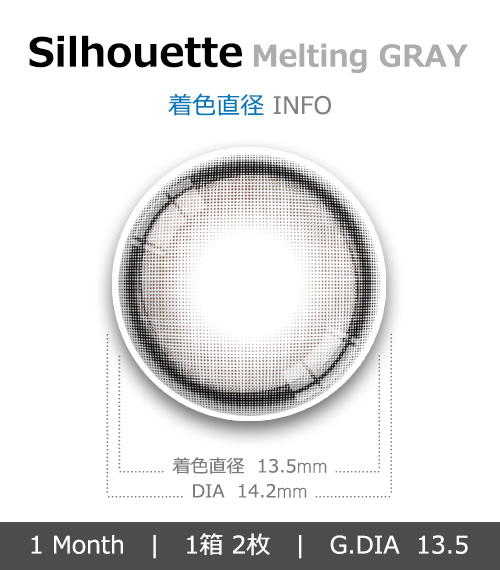[1-Month] Silhouette3 Melting Gray (2pcs)4