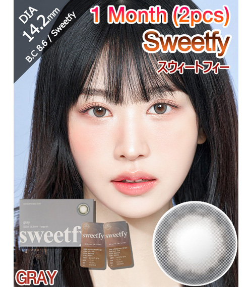 [1-Month] Sweetfy Gray (2pcs)1