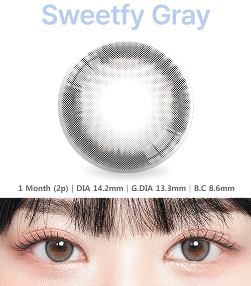 [1-Month] Sweetfy Gray (2pcs)2