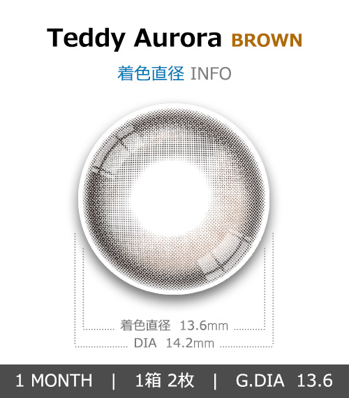 [1-Month] Teddy Aurora Brown (2pcs)4
