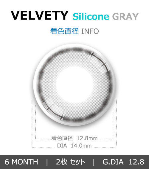 [Toric/6-Month] Velvety Silicone Toric Gray (2pcs)4