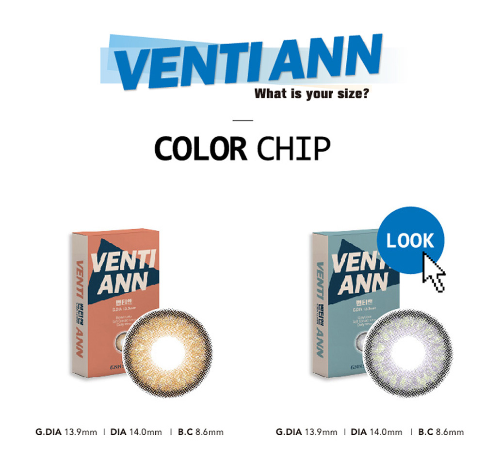 [1-Month] Venti Ann Gray (2pcs)
