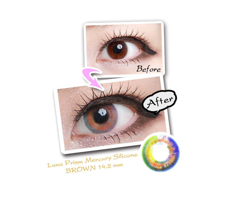 [6-Month] Luna Prism Silicone Brown (2pcs)