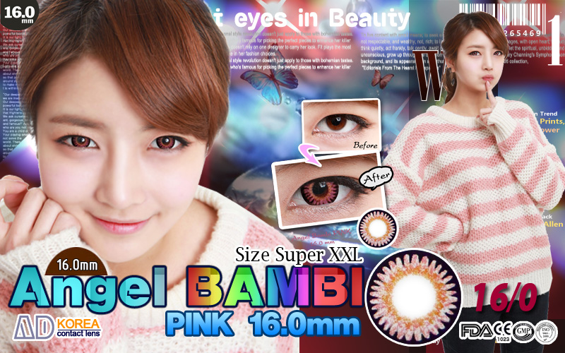 [6-Months] Angel Bambi Pink (2pcs)