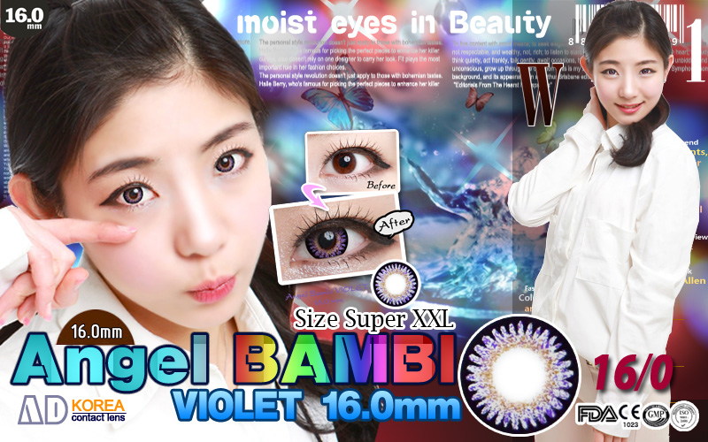 [6-Months] Angel Bambi Violet (2pcs)