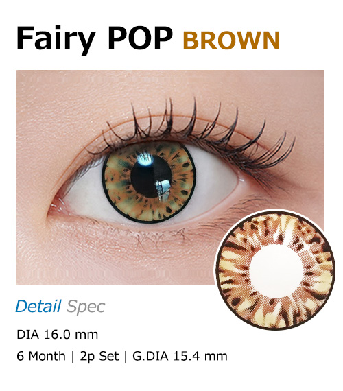 [6-Months] Fairy POP Brown (2pcs)